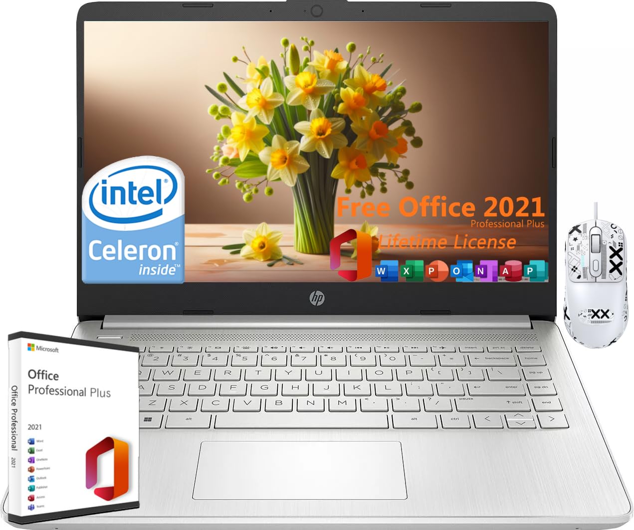 Ordenador Portátil Hp 14 Para Estudiantes De Negocios, Intel N4120, 8 Gb De Ram, 384 Gb - Venta Internacional.