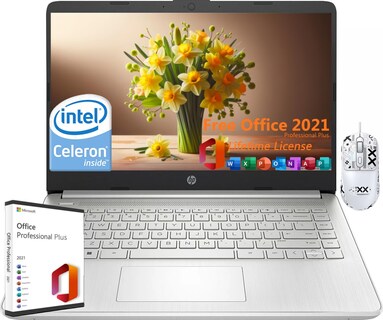 Foto 1 | Ordenador Portátil Hp 14 Para Estudiantes De Negocios, Intel N4120, 8 Gb De Ram, 384 Gb - Venta Internacional.