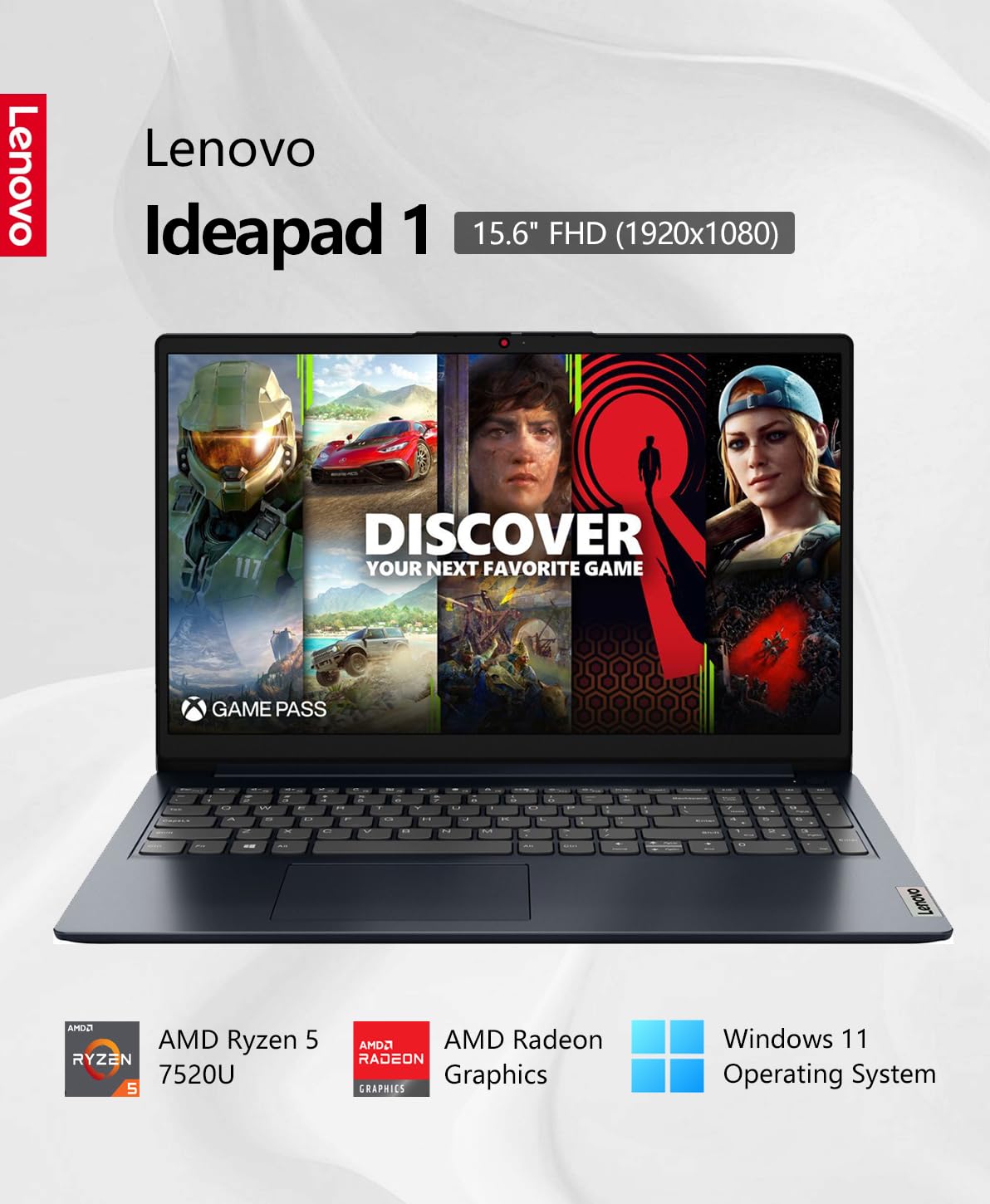 Foto 3 pulgar | Laptop Lenovo Ideapad 1 15,6 Pulgadas Fhd Touch Ryzen 5 7520u 8 Gb 256 Gb - Venta Internacional