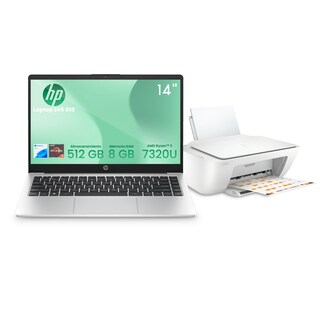 Foto 1 | Laptop HP 245 G10 14 Pulgadas Windows 11 Home AMD Ryzen 3-7330U 8 GB RAM 512 GB SSD Gris + Impresora HP