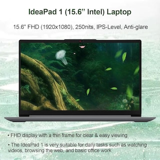 Foto 3 | Ordenador Portátil Lenovo Ideapad 1 Home De 15,6 Pulgadas Con Pantalla Fhd Intel Celeron De 20 Gb De Ram - Venta
