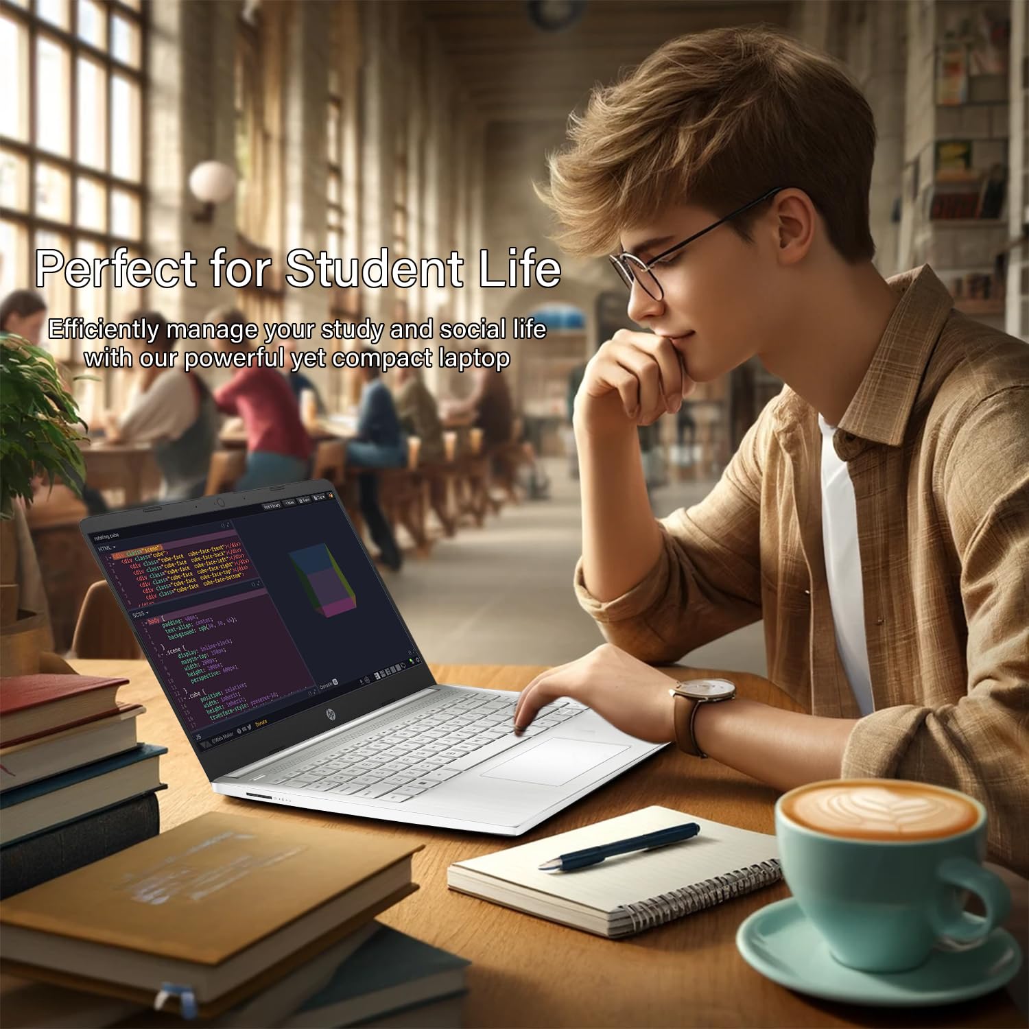 Foto 4 pulgar | Laptop Hp 14 Hd Back To School Ed., Con Microsoft 365 De 4 Gb/576 Gb - Venta Internacional.