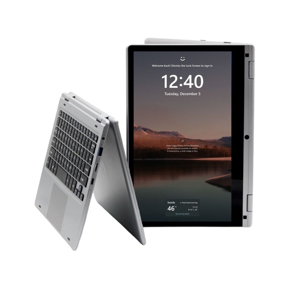 Foto 3 pulgar | Laptop LM Flex 360 con pantalla touch 360 grados, 11.6 pulgadas, memoria RAM de 6GB  y disco duro de 128GB