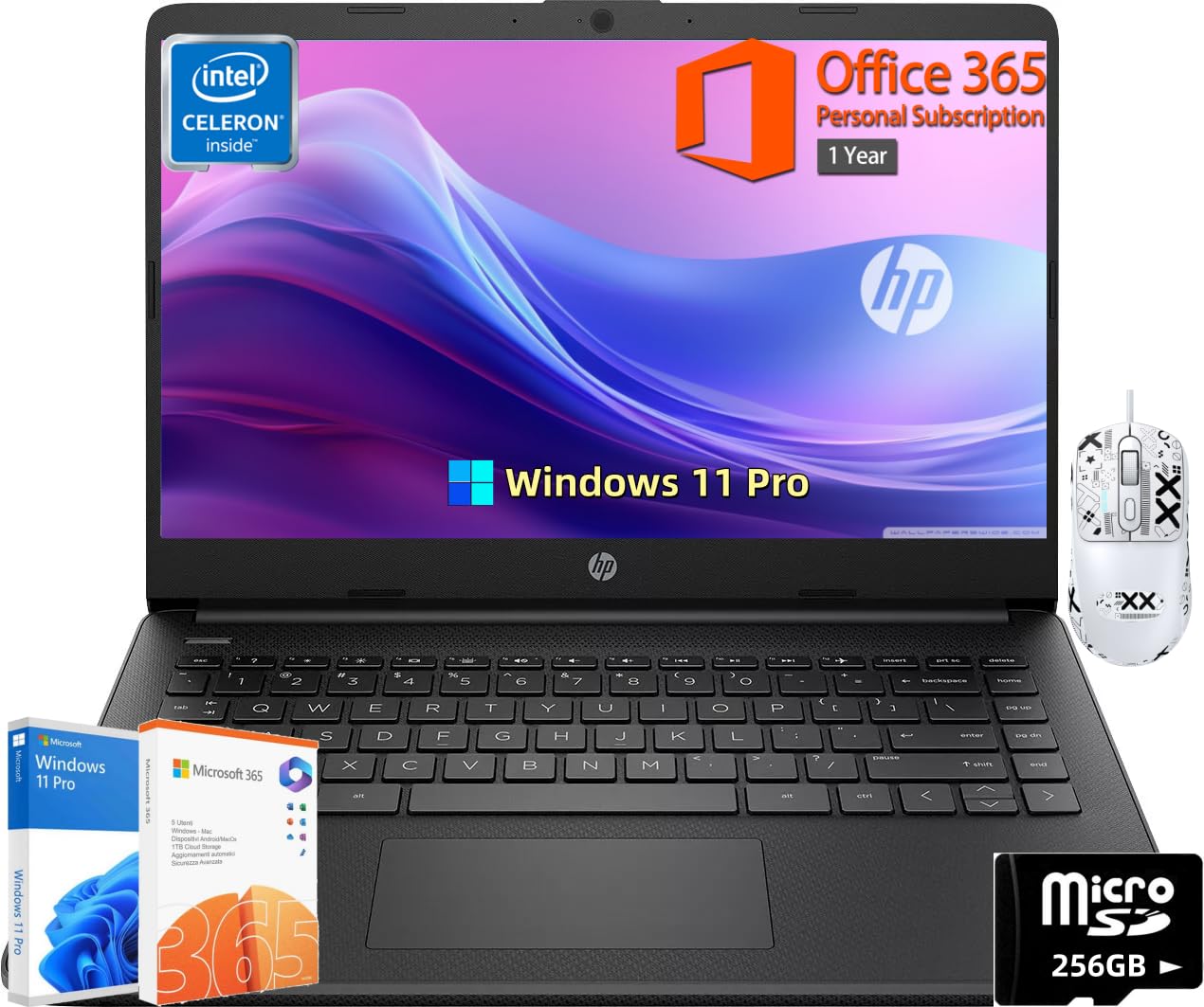Ordenador Portátil Hp 14 Para Empresas Intel Quad-core N4120 De 16 Gb De Ram - Venta Internacional.