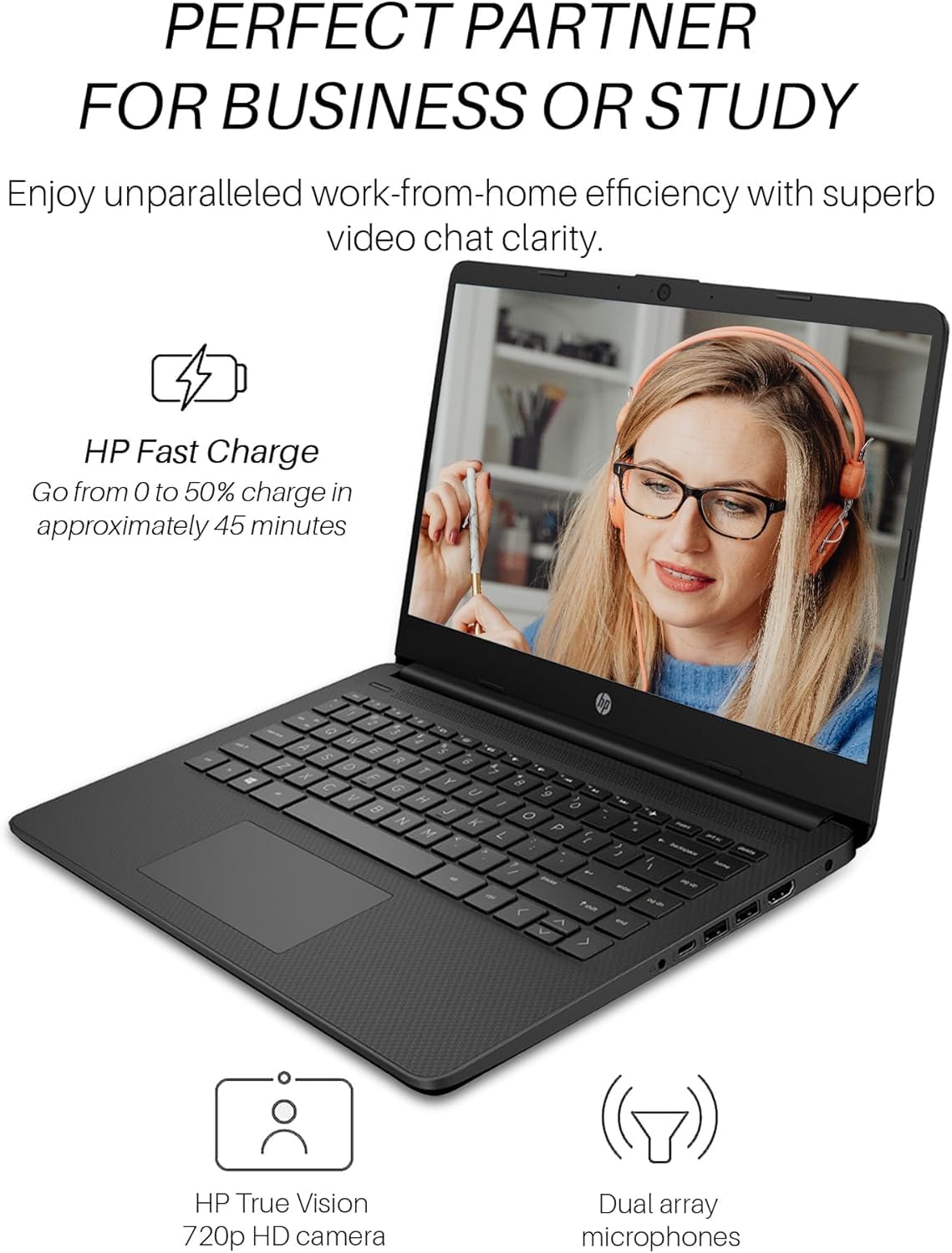 Foto 5 | Ordenador Portátil Hp 14 Para Empresas Intel Quad-core N4120 De 16 Gb De Ram - Venta Internacional.