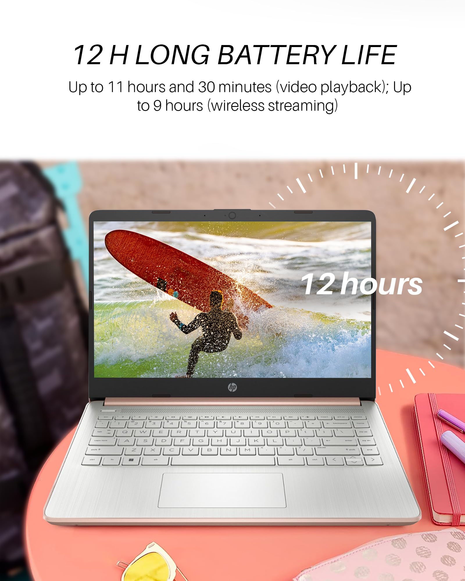 Foto 6 pulgar | Ordenador Portátil Hp 14 Ultraligero Para Estudiantes De Negocios, 16 Gb De Ram, 320 Gb - Venta Internacional.