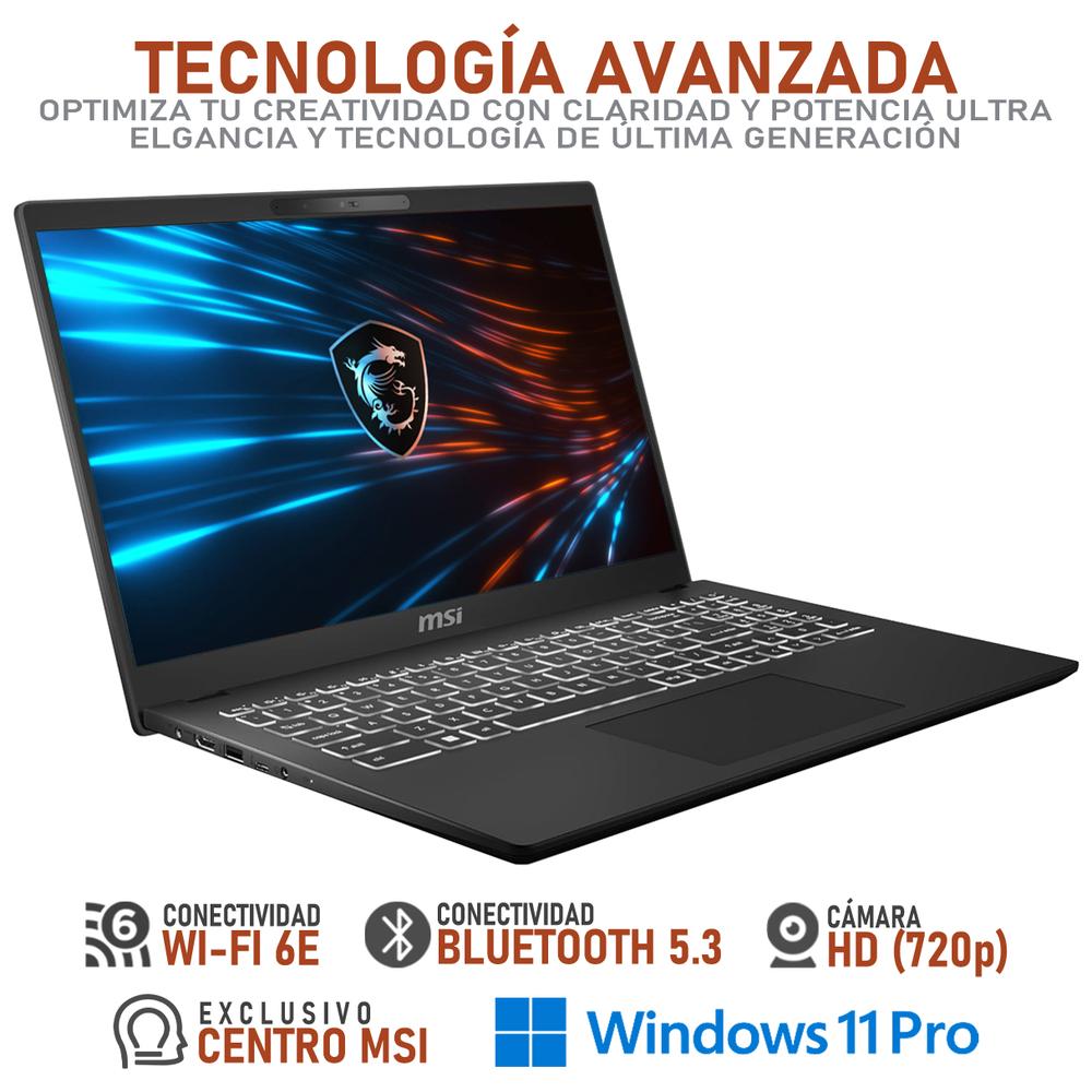 Foto 4 pulgar | Laptop Msi Modern 15 Intel Core I5 1334u 16gb Ram 512gb Ssd 15.6'' Windows 11 Pro Teclado En Español + Mouse