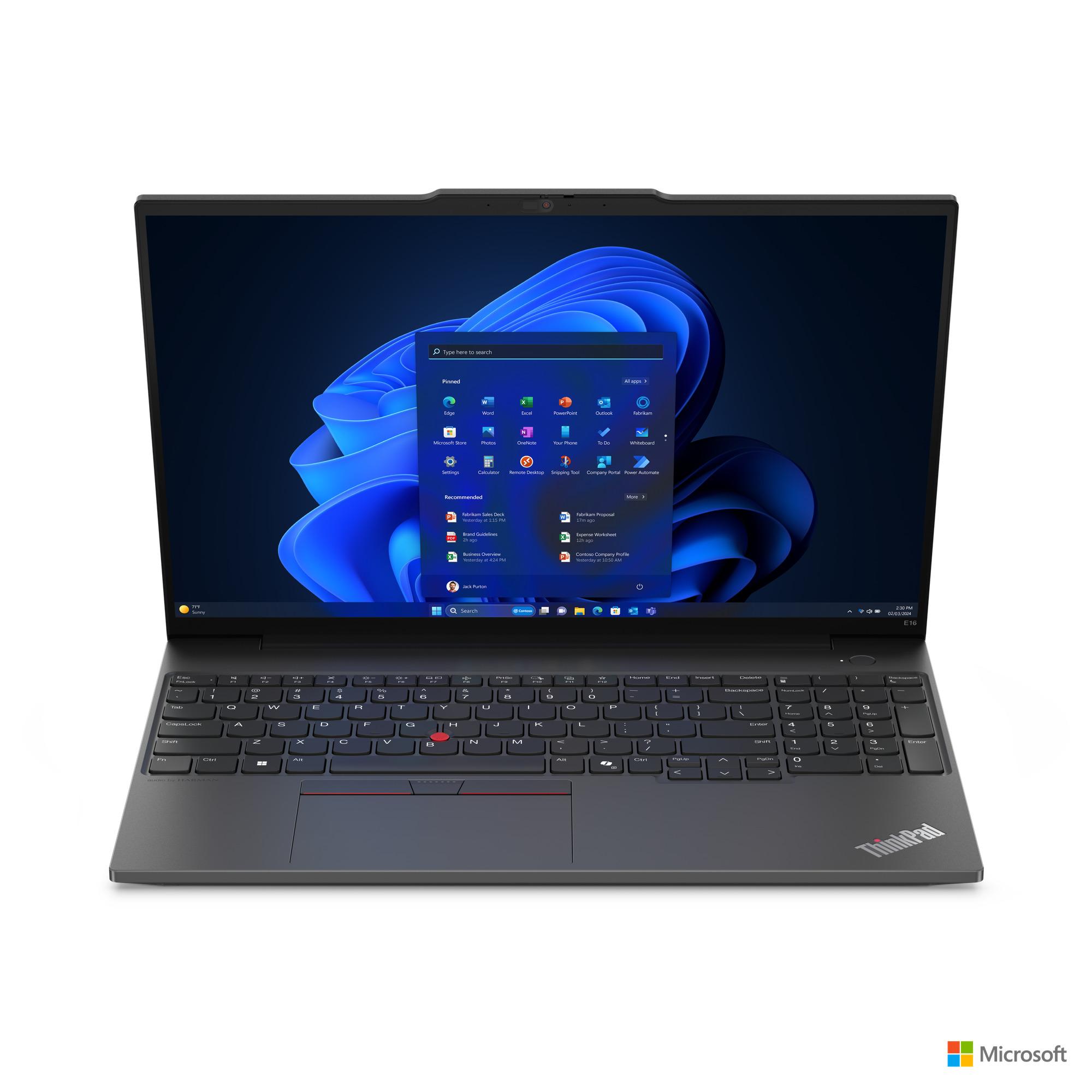 Foto 4 | Laptop Lenovo Thinkpad E16 Gen 2 16 Pulgadas Windows 11 Pro Intel Core Ultra 7 16 GB RAM 512 GB SSD Graphite Black