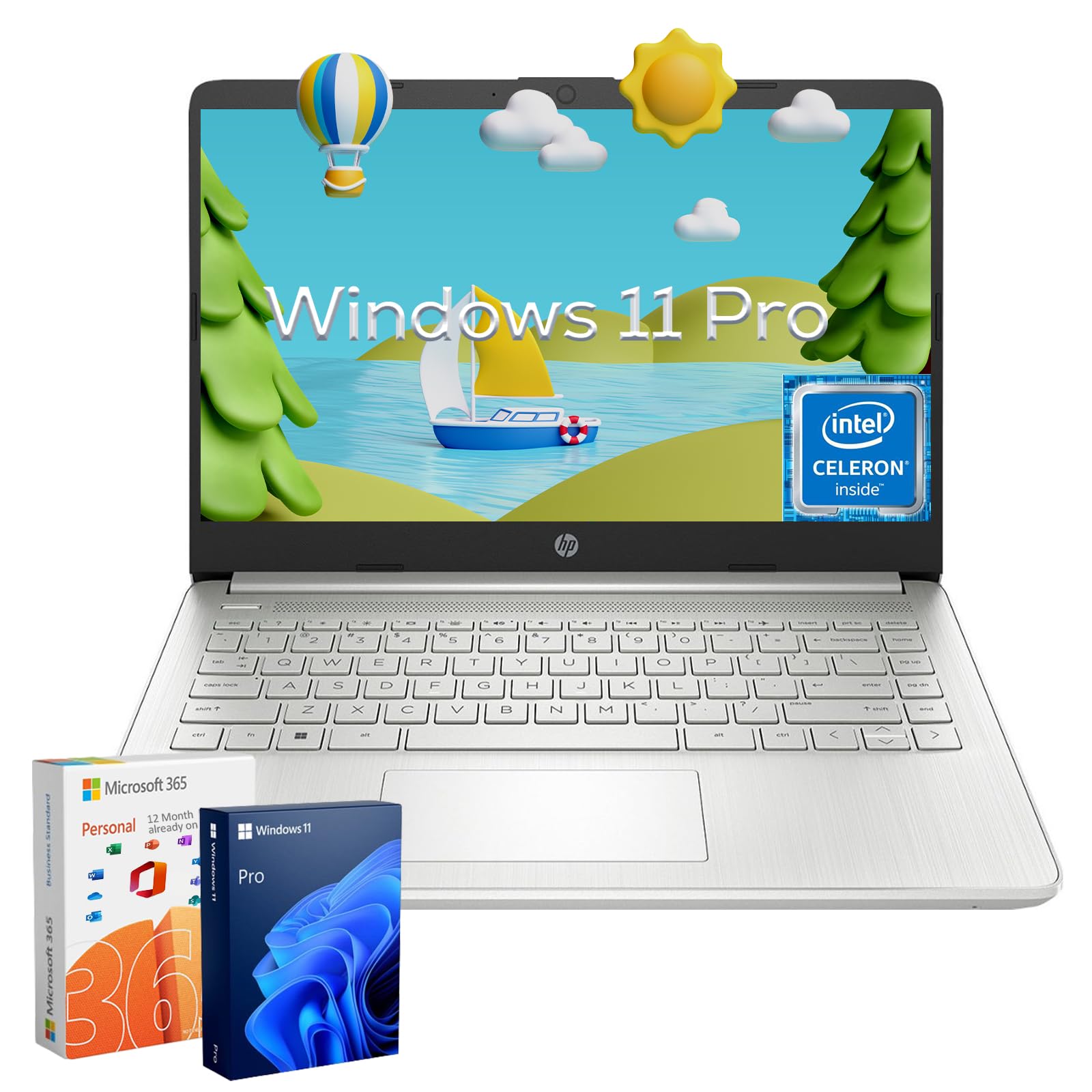 Portátil Hp Ultradelgado Para Uso Diario, 14 Pulgadas, Windows 11 Pro, 8 Gb De Ram 384 Gb - Venta Internacional.
