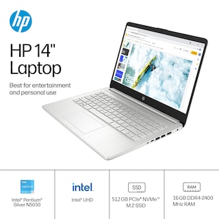 Foto 3 | Ordenador Portátil Hp 14 Ultraligero Para Estudiantes Y Hogares, 16 Gb De Ram, 512 Gb Ssd - Venta Internacional.