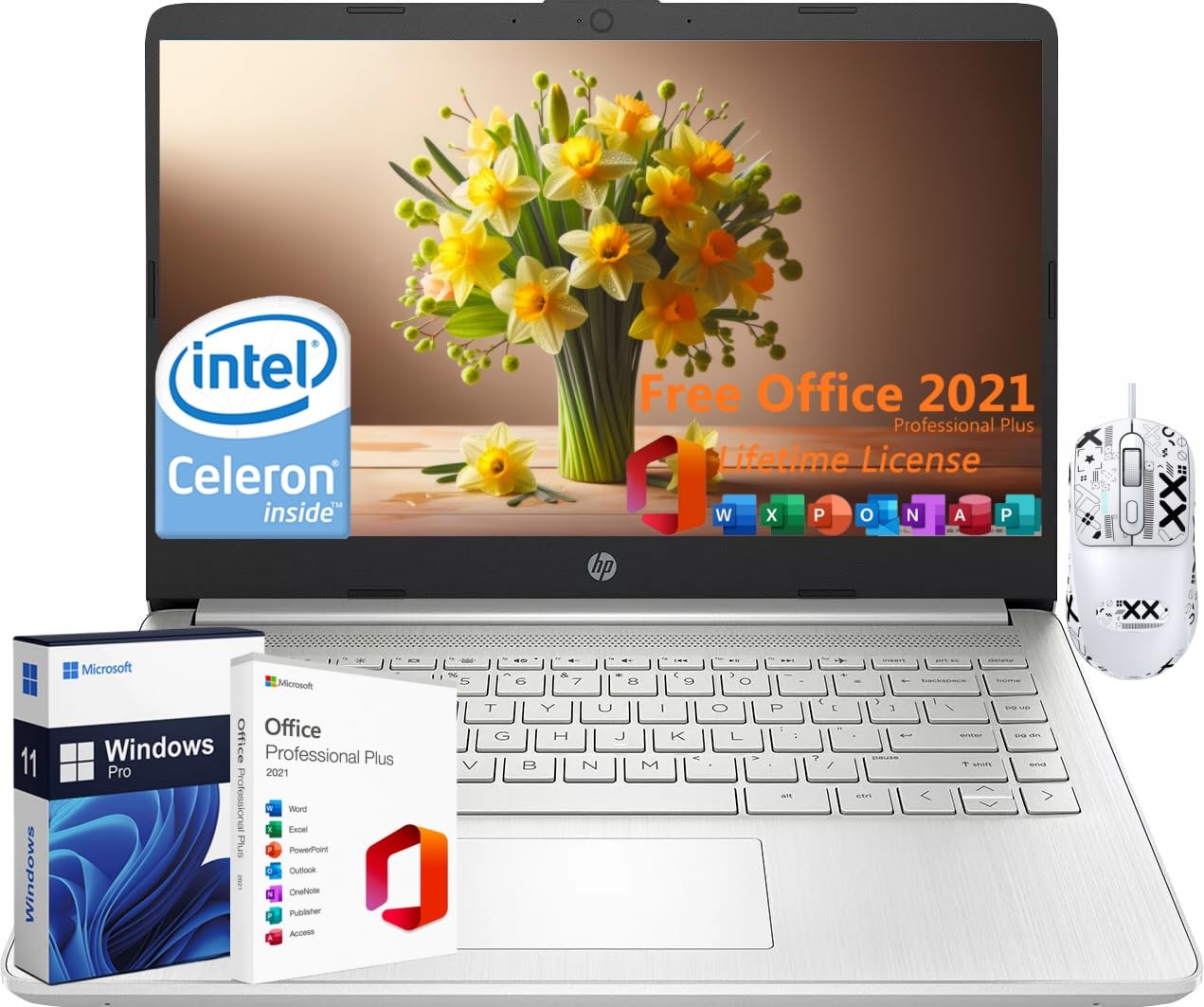 Foto 1 | Ordenador Portátil Hp 14 Para Estudiantes Y Negocios Intel N4120 De 16 Gb De Ram 384 Gb - Venta Internacional.