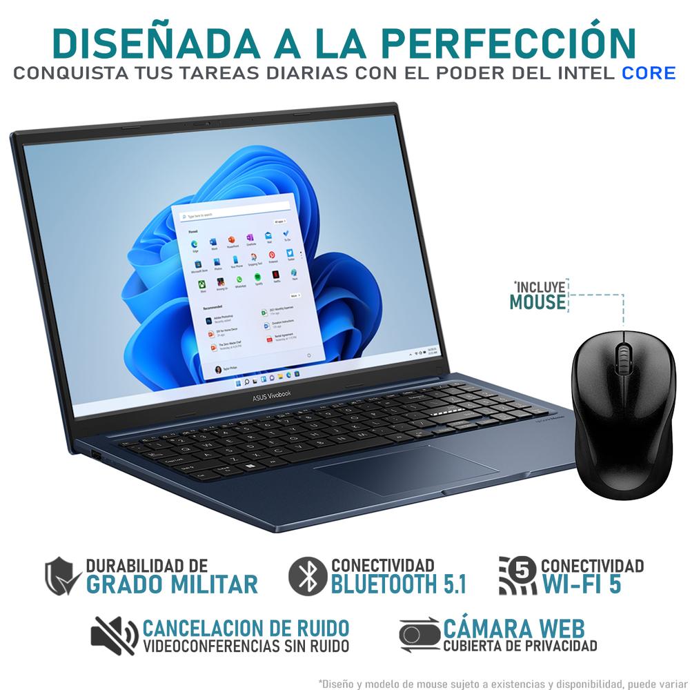 Foto 4 pulgar | Laptop Asus Vivobook 15 Intel Core I5 1235u 16gb Ram 512gb Ssd 15.6'' Windows 11 Home Teclado En Español + Mouse Dxt