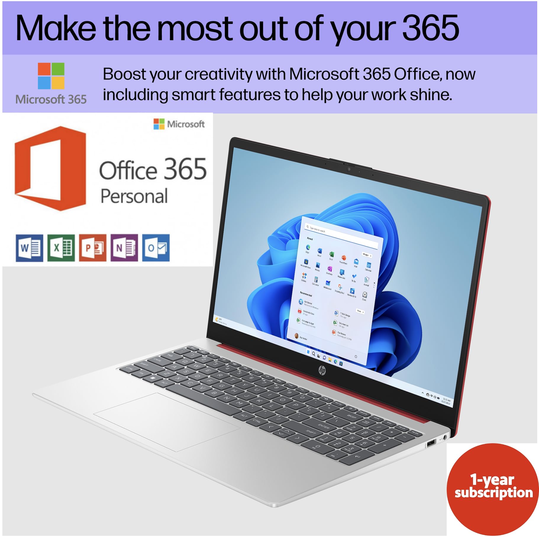 Foto 4 | Ordenador Portátil Hp 2024 De 15,6 Pulgadas Hd Intel N200 De 8 Gb De Ram 384 Gb De Almacenamiento Win11 - Venta I
