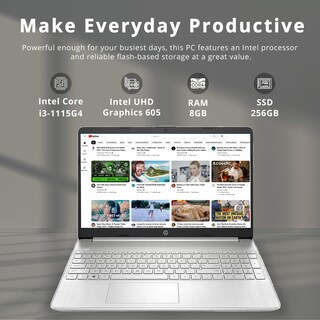 Foto 2 | Ordenador Portátil Hp 2022 Hd Brightview De 15,6 Pulgadas Intel Pentium De 8 Gb/256 Gb - Venta Internacional.