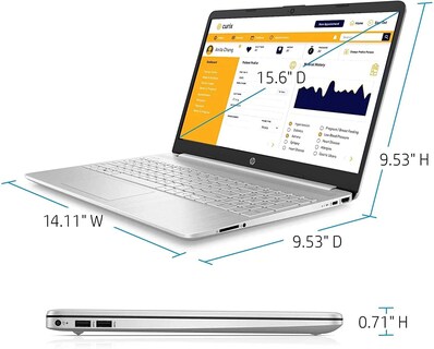 Foto 3 | Ordenador Portátil Hp 15.6 Hd Intel 10ª Generación I3-1005g1 3,4 Ghz 8 Gb Ram 256 Gb Ssd Win 10 - Venta Internacional.