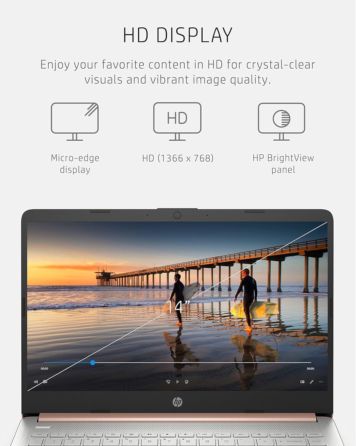 Foto 4 | El Portátil Hp Más Nuevo, 14, Ultraligero, 16 Gb De Ram, 64 Gb Emmc + Ssd De 256 Gb - Venta Internacional.