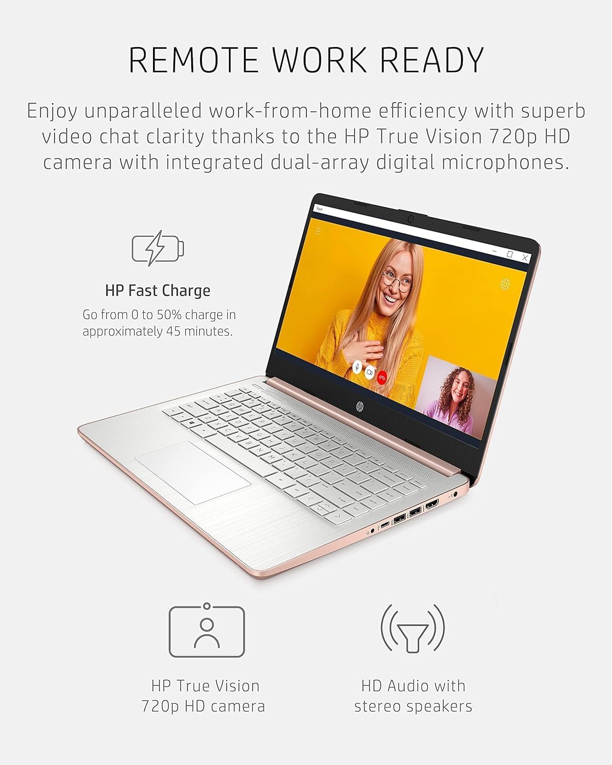 Foto 4 pulgar | Laptop Hp 14 Ultraligero, 16 Gb De Ram, 64 Gb Emmc + 128 Gb - Venta Internacional.