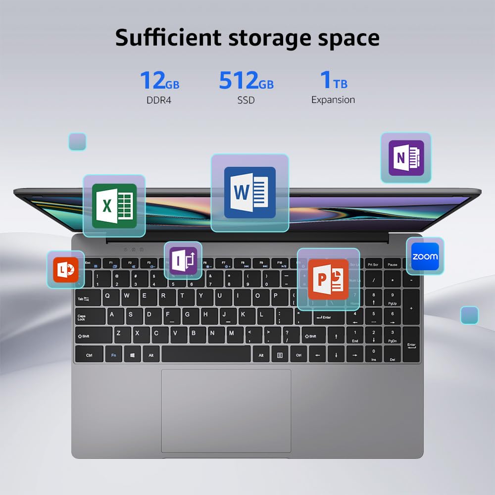 Foto 3 pulgar | Ordenador Portátil Apolosign 12 Gb Ram 512 Gb Ssd 15.6 Pulgadas Fhd Windows 11 - Venta Internacional.
