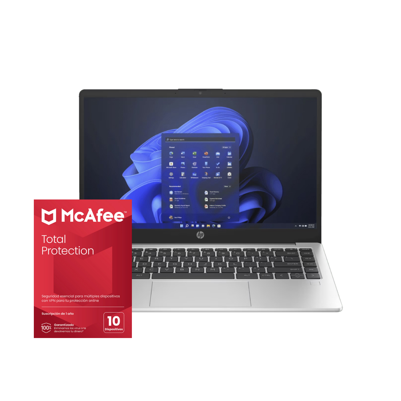 Foto 2 pulgar | Combo Hp 245 G10 Ryzen 3 512 Gb Ssd 8gb Ram + Antivirus Mcafee 10 Dispositivos 1 Año