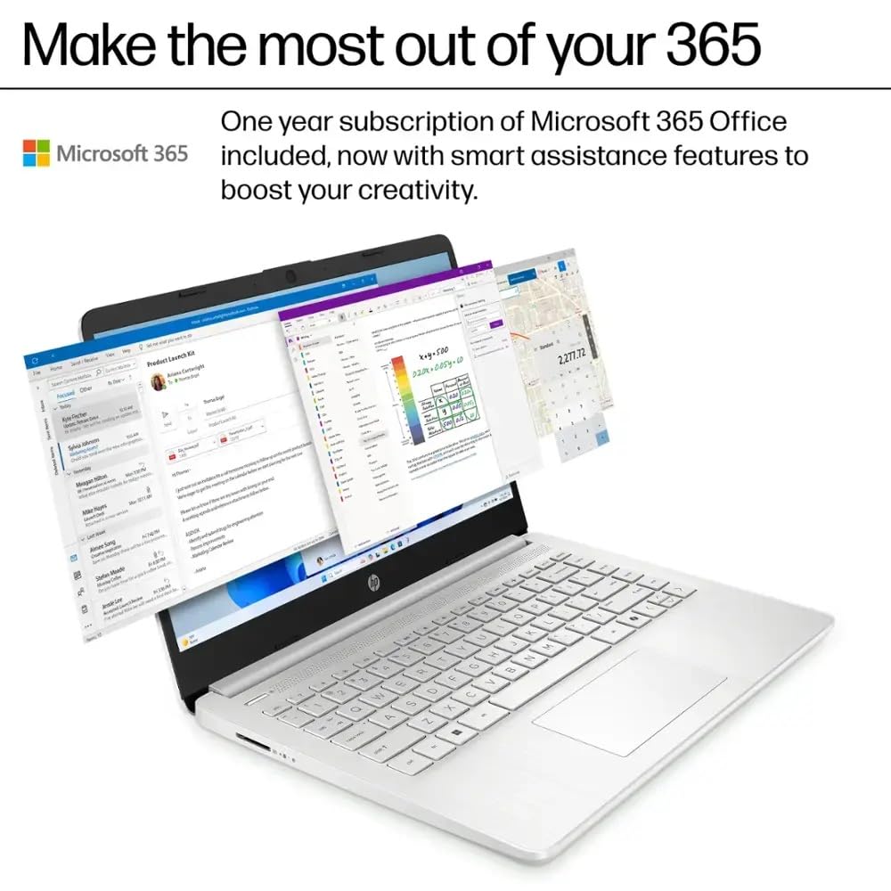 Foto 4 pulgar | Ordenador Portátil Hp 14 Microsoft 365 Copilot Ai 16 Gb Ram 640 Gb Ssd - Venta Internacional.