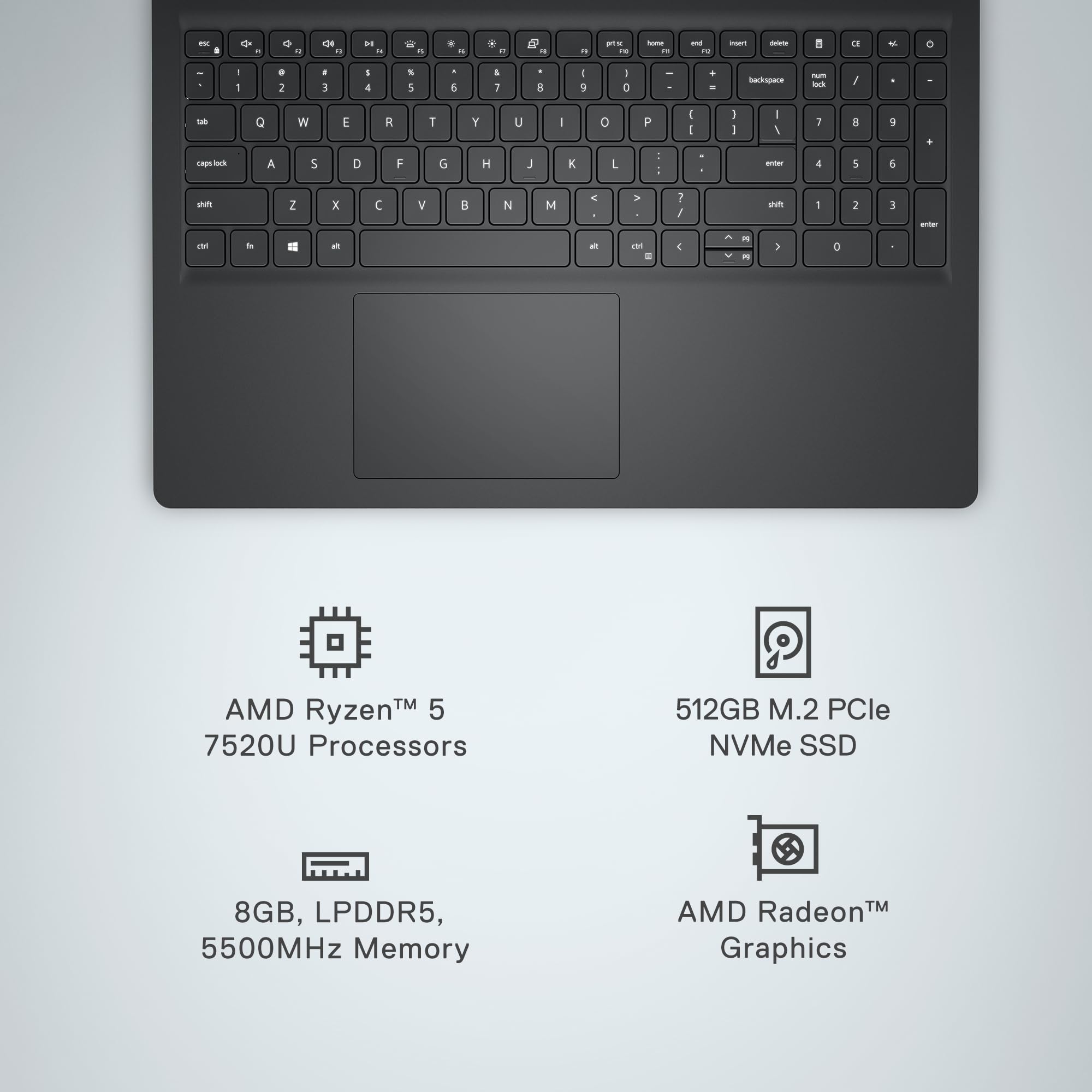 Foto 4 pulgar | Ordenador Portátil Dell Inspiron 3535 15,6 Pulgadas Fhd Ryzen 5 7520u 8 Gb 512 Gb - Venta Internacional.