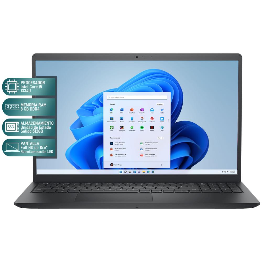 Foto 3 pulgar | Laptop Dell Inspiron 15 Intel Core I5 1334u 8gb Ram 512gb Ssd 15.6'' Windows 11 Home Teclado En Ingles