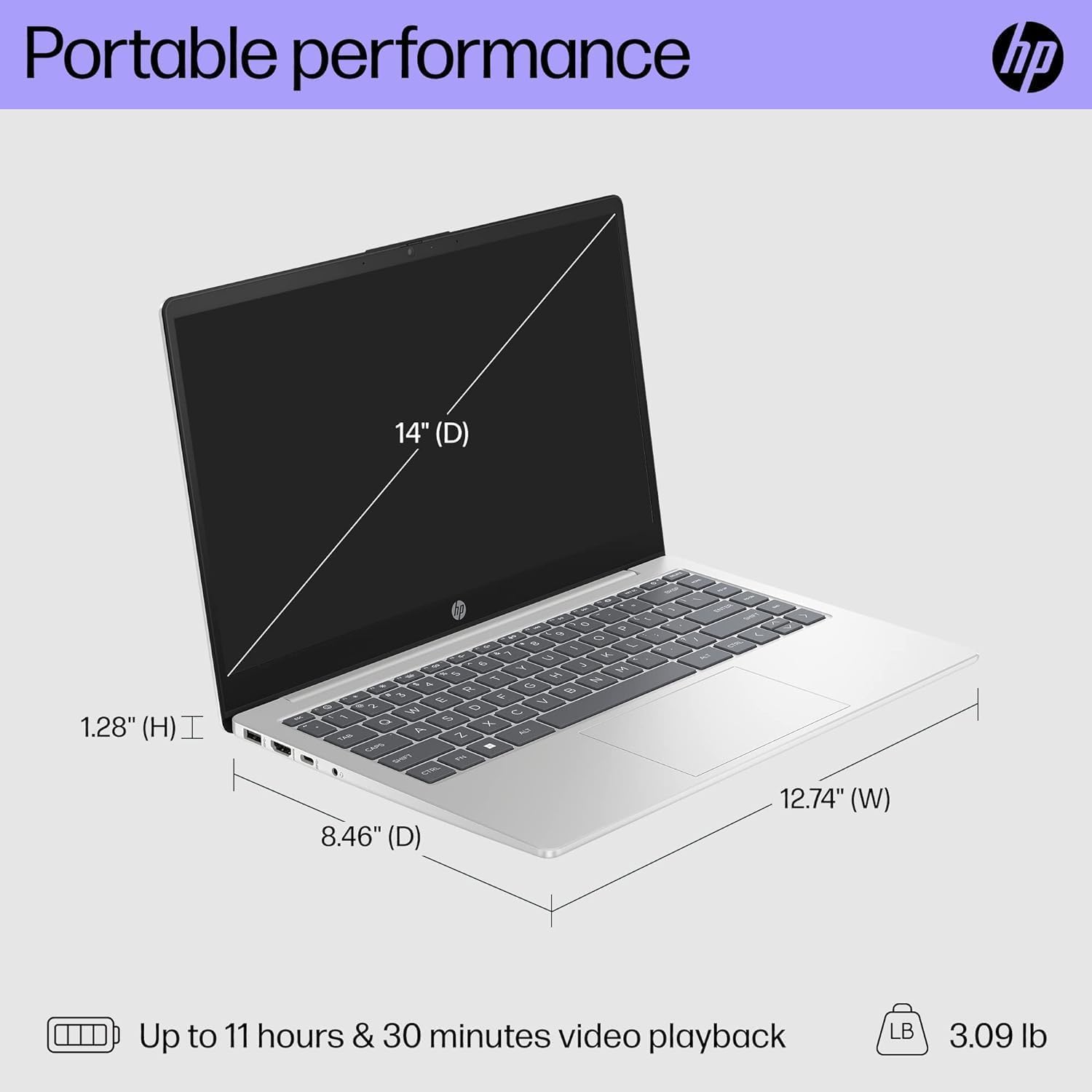 Foto 8 pulgar | Portátil Hp Windows 11 De 8 Núcleos Intel I3 N305 De 14 Pulgadas  16 Gb De Ram  1 Tb  Ssd - Venta Internacional.