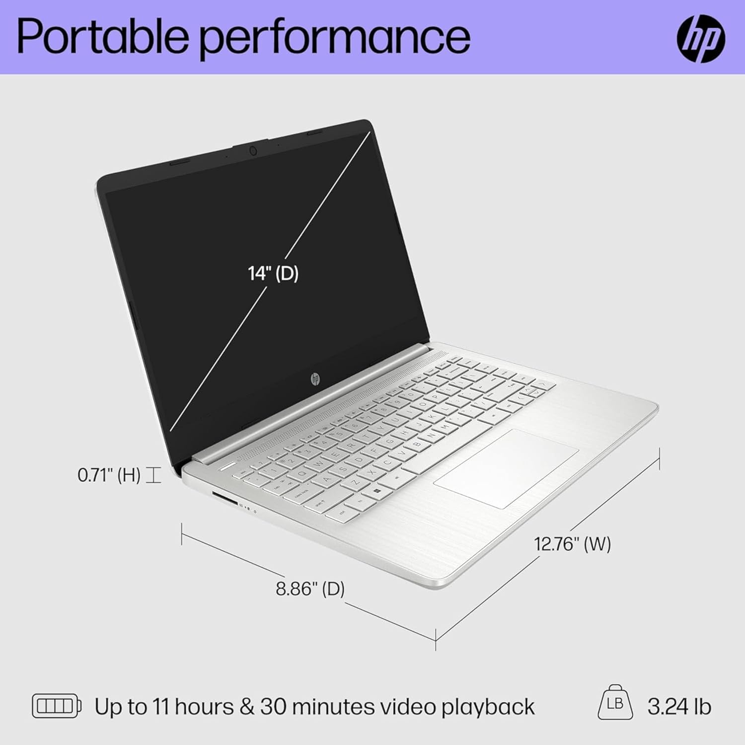 Foto 6 pulgar | Laptop Hp De 14 Pulgadas Para Estudiantes De Escuela  16 Gb De Ram  1 Tb Ssd  Windows 11 - Venta Internacional.