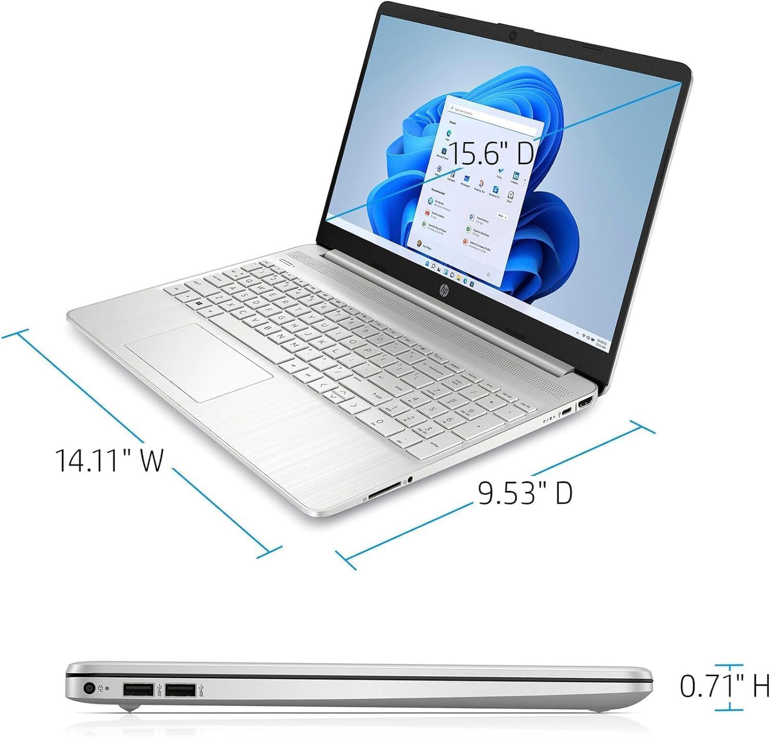 Foto 3 | Laptop Hp Con Pantalla Táctil I3-1215u Más Reciente De 15.6 Pulgadas  16 Gb De Ram  512 Gb Ssd - Venta Internacional.