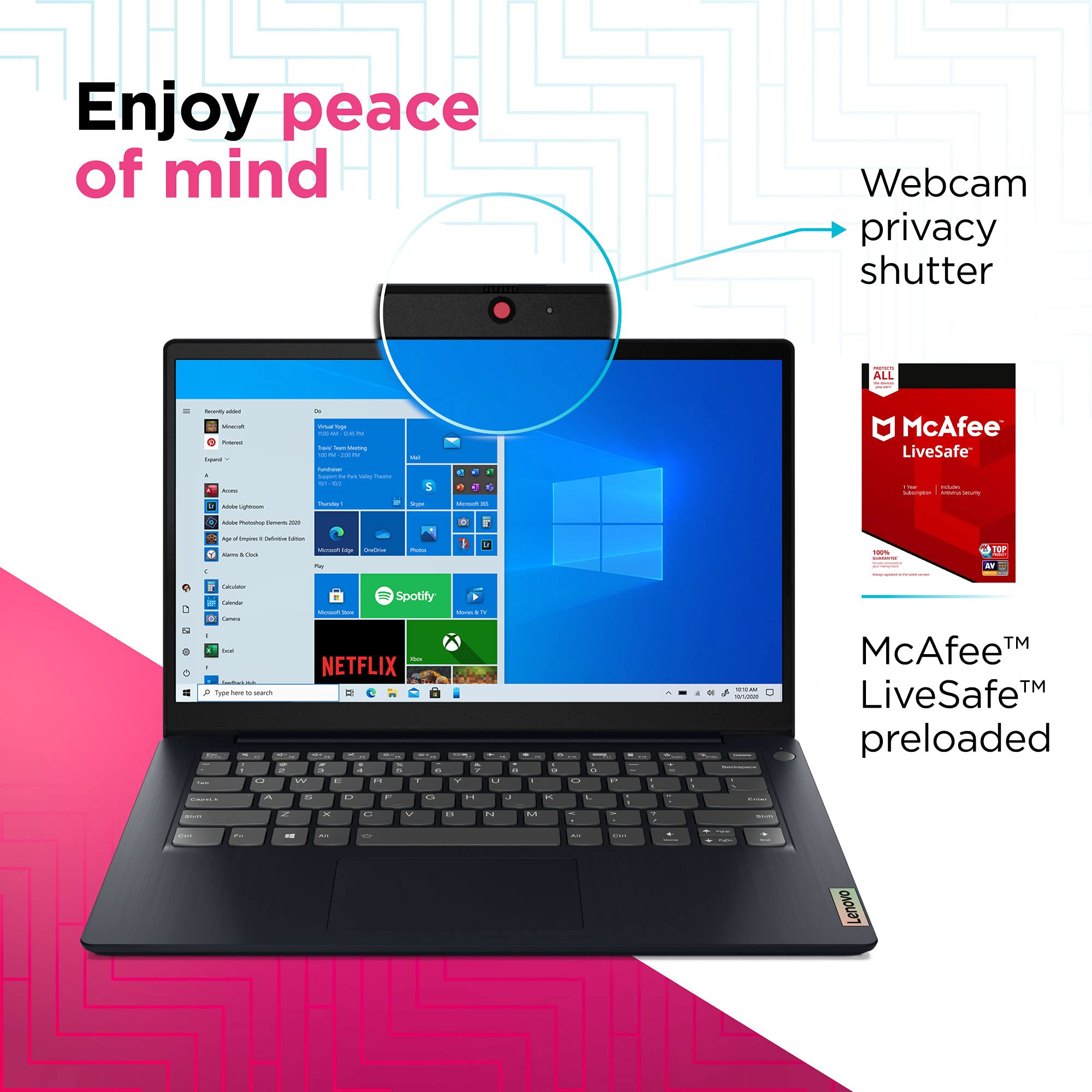 Foto 4 pulgar | Ordenador Portátil Lenovo Ideapad 3 14.0 Pulgadas Fhd Ryzen 5 5500u 8 Gb 256 Gb Ssd - Venta Internacional.