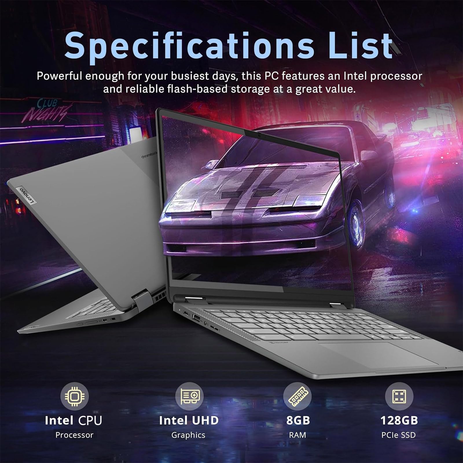 Foto 6 | Ordenador Portátil Lenovo Flex 3i Chromebook 2 En 1 De 15 6 Pulgadas  8 Gb De Ram  128 Gb  Ssd - Venta Internacional.