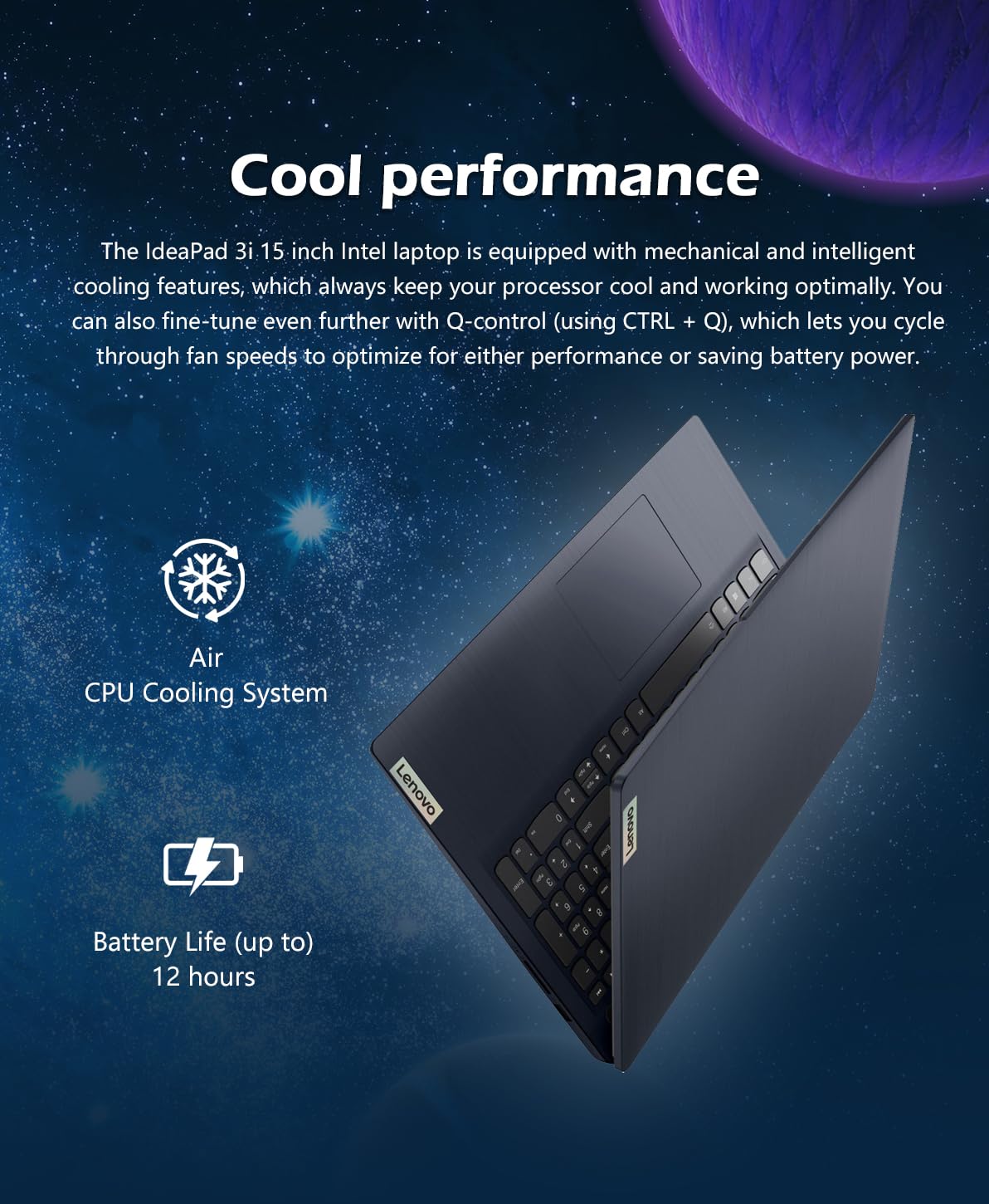 Foto 5 pulgar | Laptop Lenovo Ideapad 3i 15.6 Pulgadas 24 GB RAM 1 TB SSD Negro - Venta Internacional