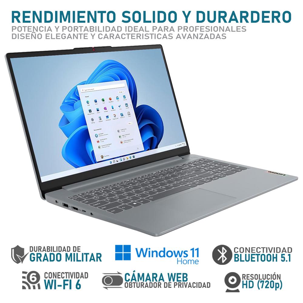 Foto 4 pulgar | Laptop Lenovo Ideapad Amd Ryzen 5 7520u 8gb Ram 256gb Ssd 15.6'' Windows 11 Home Teclado En Ingles