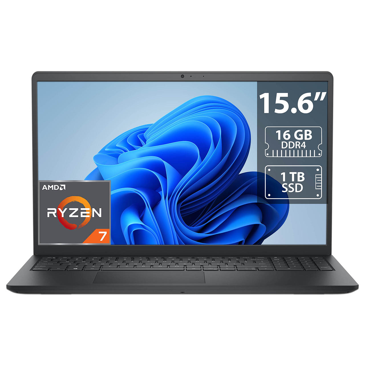 Foto 2 pulgar | Laptop Dell Inspiron 3535: Amd Ryzen 7 7730u  Ram 16gb Ddr4  Ssd 1tb  Pantalla 15.6'' Led Multi-touch  Windows 11 Home