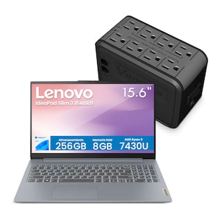 Foto 1 | Combo Laptop Lenovo Slim 3 15abr8 Ryzen 5 8gb 512gb Ssd 15.6'' Fhd Touch + Regulador De Voltaje