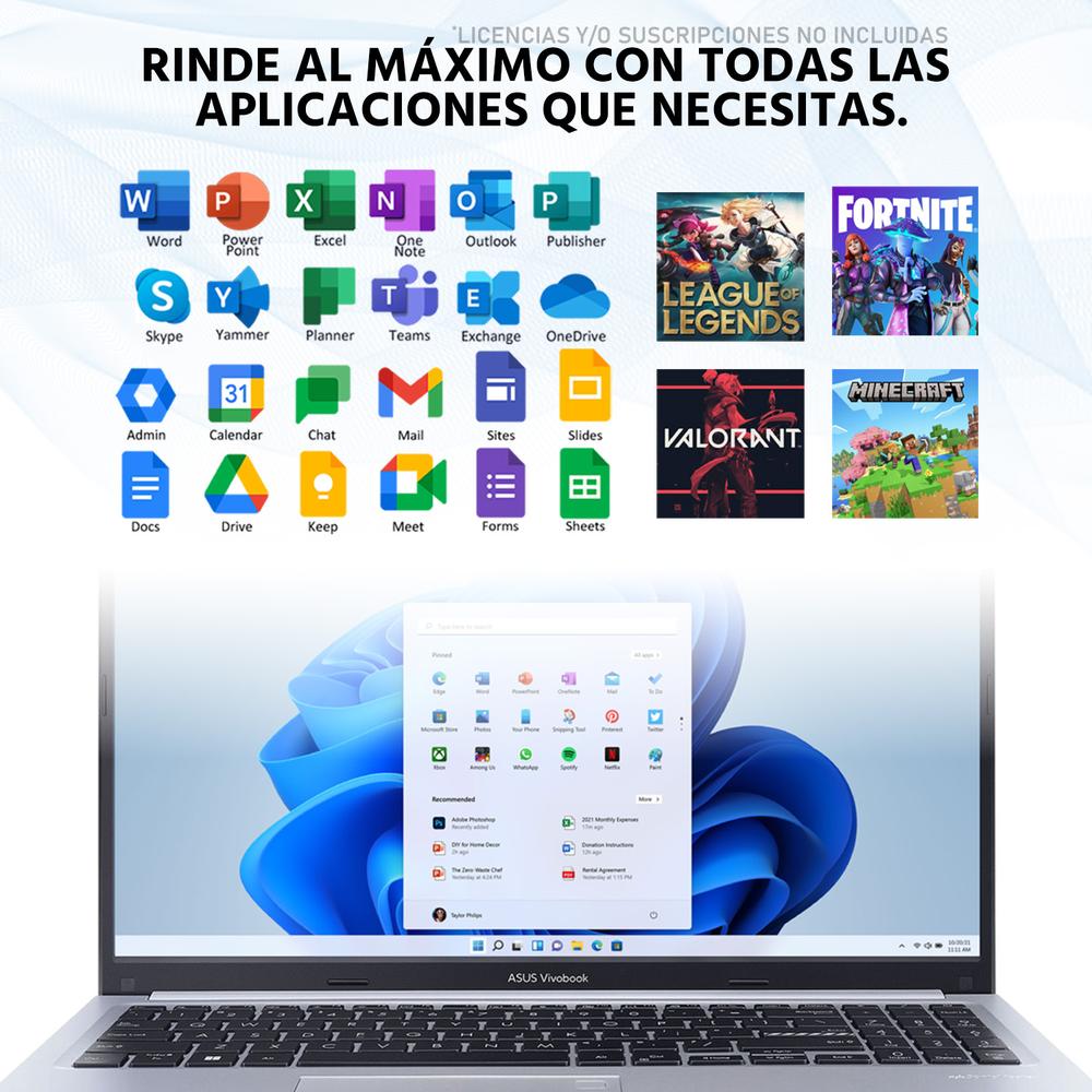 Foto 6 pulgar | Laptop Asus Vivobook 15 Intel Core I7 13620h 16gb Ram 512gb Ssd Windows 11 Home Teclado En Español