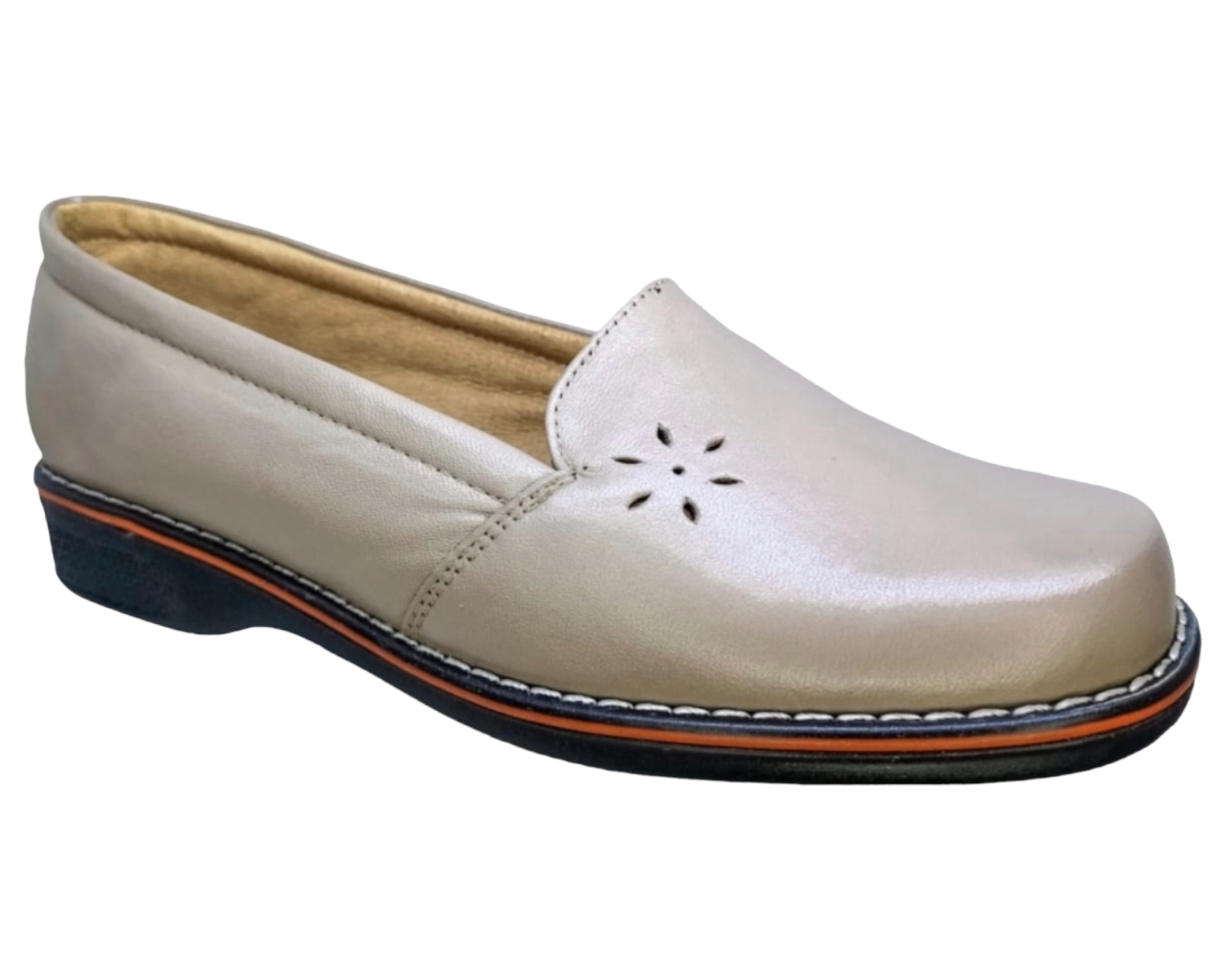 Foto 2 pulgar | Zapato Mocasín Piel Borrego Suave Pie Delicado Cómodo para Mujer