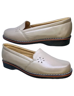 Foto 4 | Zapato Mocasín Piel Borrego Suave Pie Delicado Cómodo para Mujer