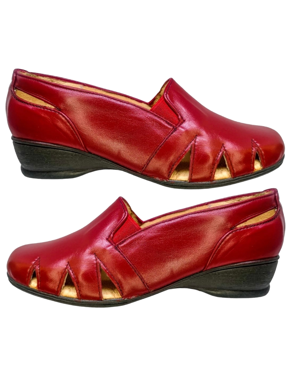 Foto 2 | Sandalias Confort Enco Footwear MD766-01 Rojas para Mujer