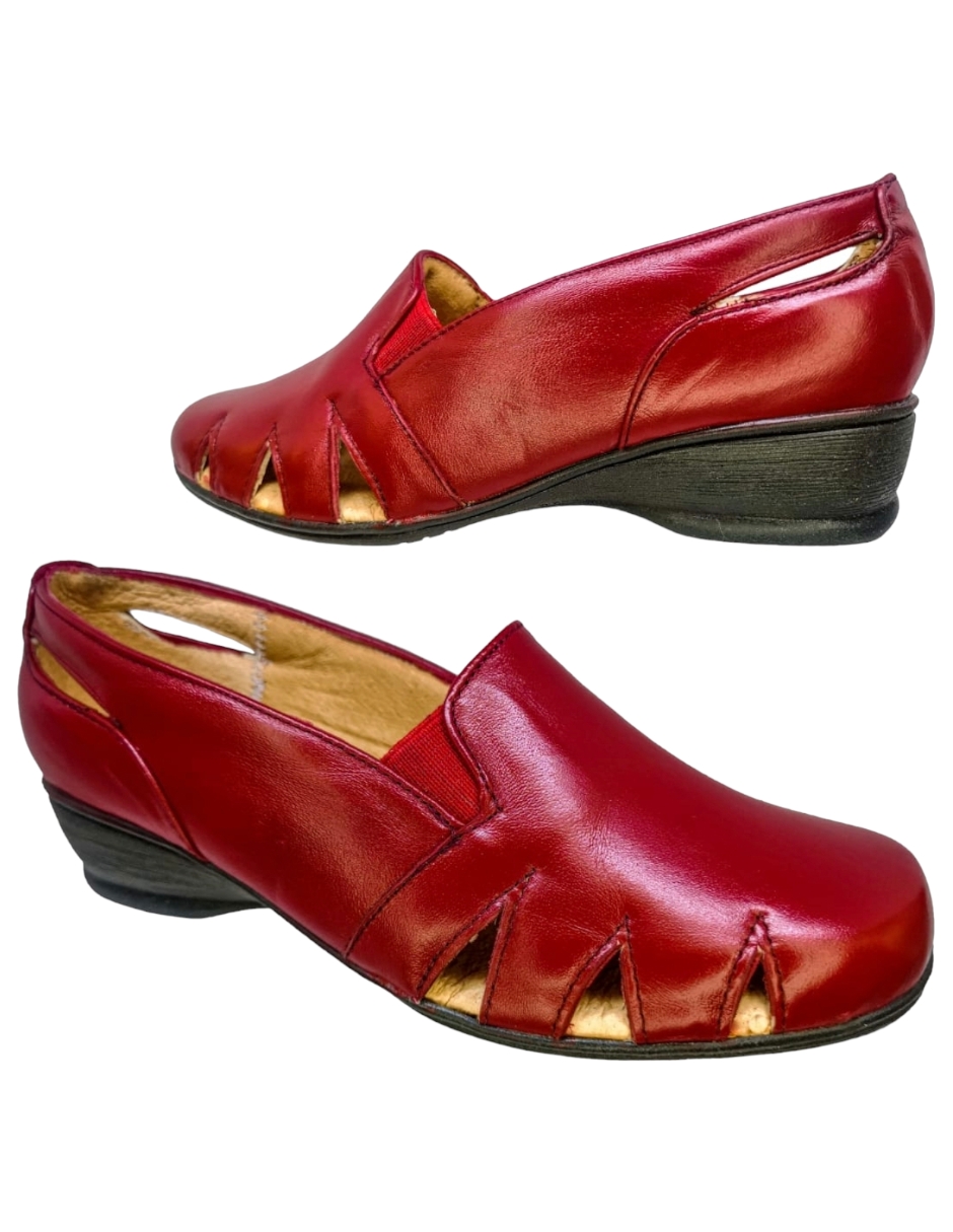 Foto 5 pulgar | Sandalias Confort Enco Footwear MD766-01 Rojas para Mujer