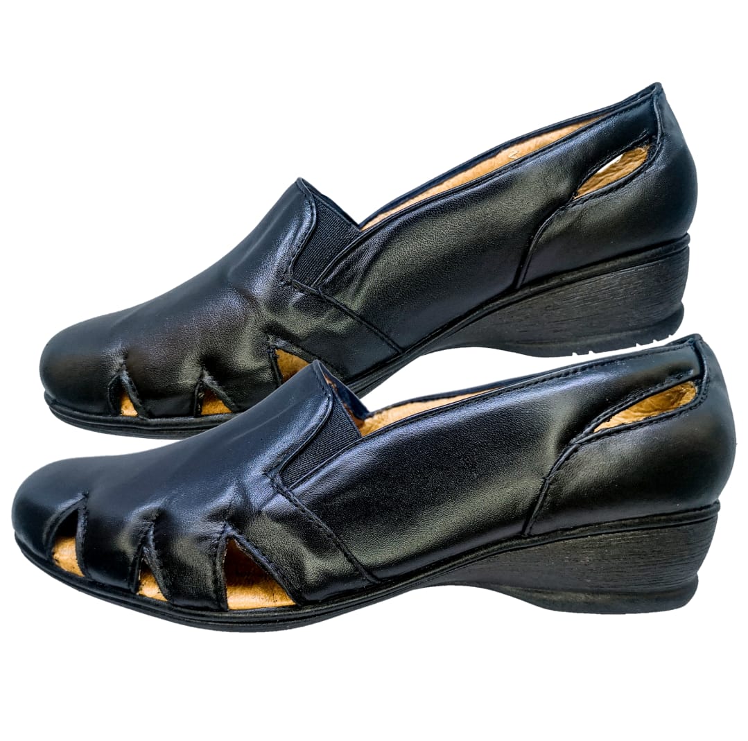 Foto 4 | Sandalias de Piel Confort Enco Footwear MD766-01 Negros para Mujer