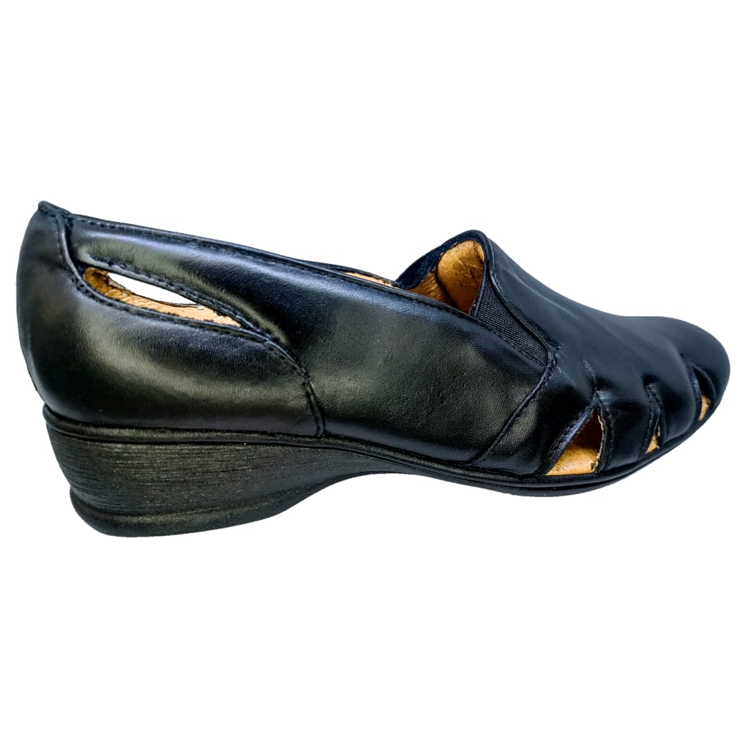 Foto 6 pulgar | Sandalias de Piel Confort Enco Footwear MD766-01 Negros para Mujer