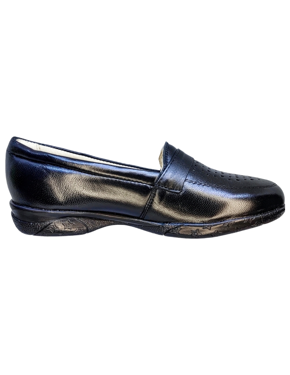 Foto 4 pulgar | Zapato Confort de Piel Enco Footwear Negros para Mujer