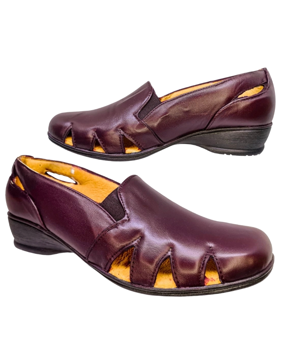 Foto 3 pulgar | Sandalias de Piel Borrego Enco Footwear MD766-01 Vino