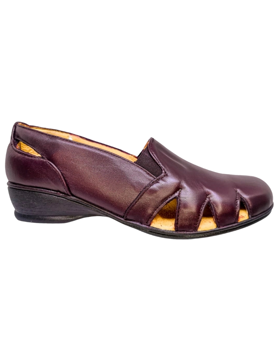 Foto 4 pulgar | Sandalias de Piel Borrego Enco Footwear MD766-01 Vino