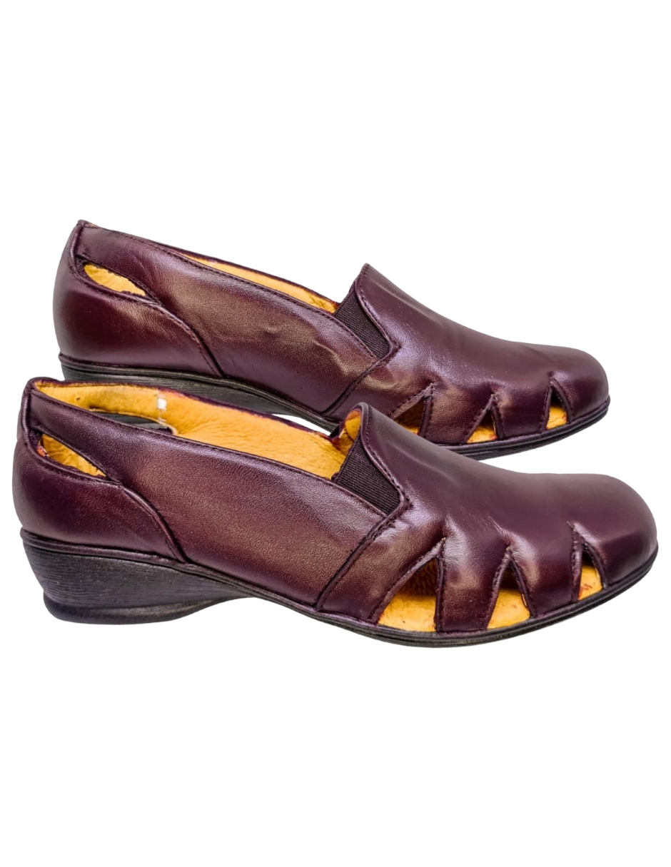 Foto 5 pulgar | Sandalias de Piel Borrego Enco Footwear MD766-01 Vino