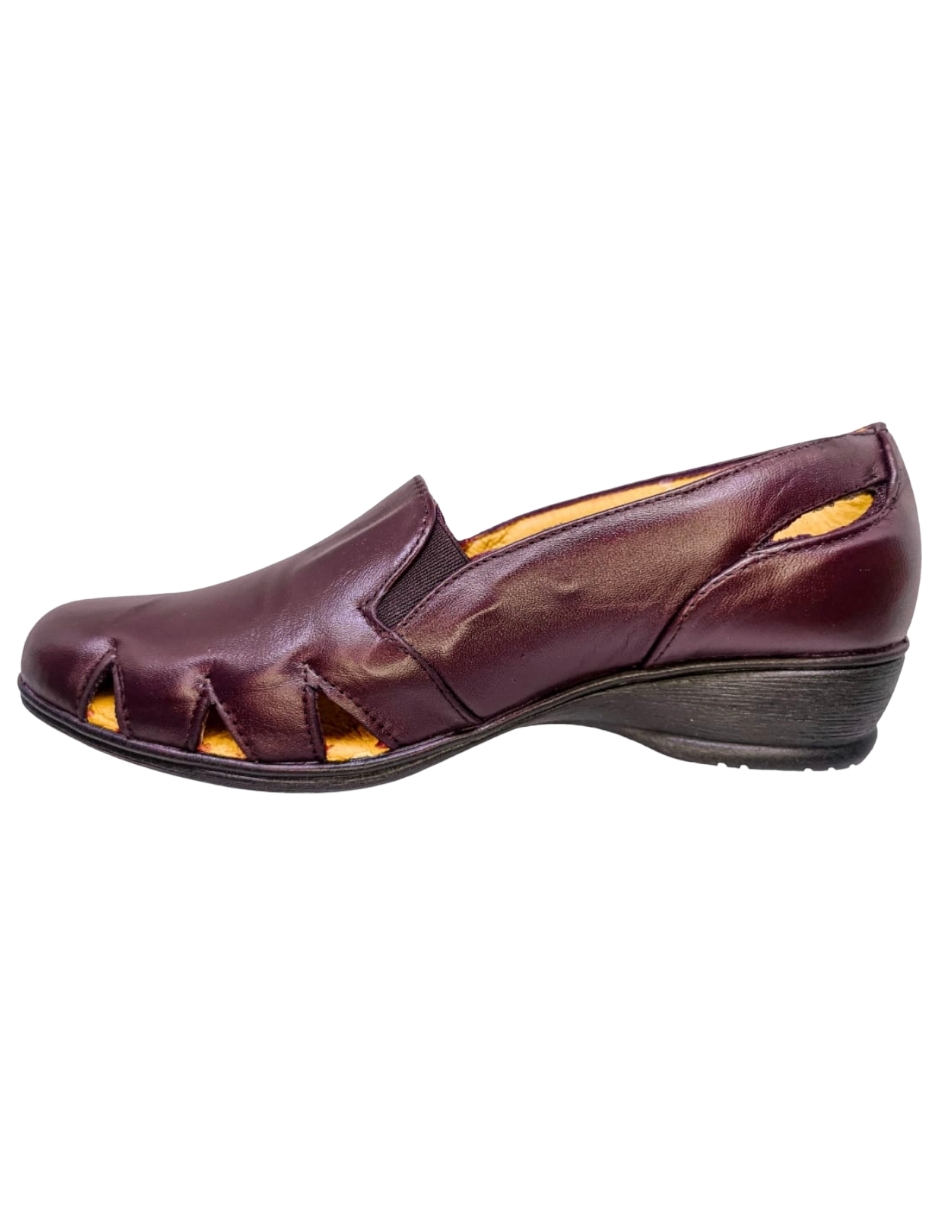 Foto 6 pulgar | Sandalias de Piel Borrego Enco Footwear MD766-01 Vino