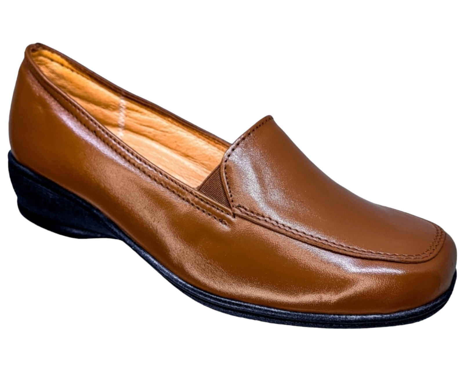 Zapato Confort de Piel Enco Footwear Café