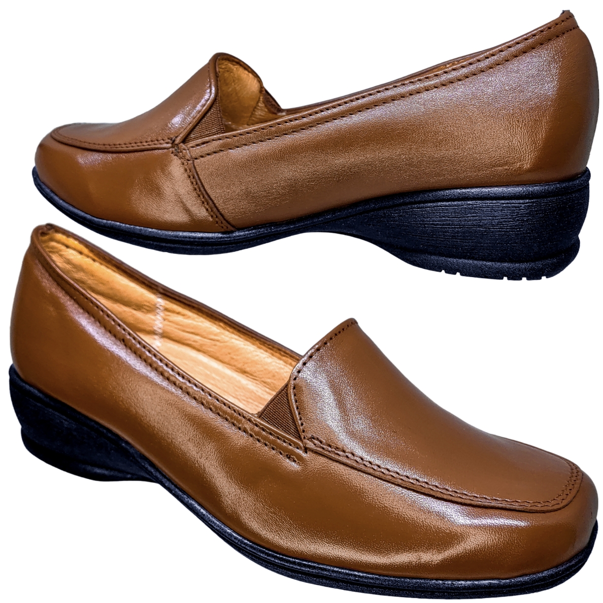 Foto 4 | Zapato Confort de Piel Enco Footwear Café