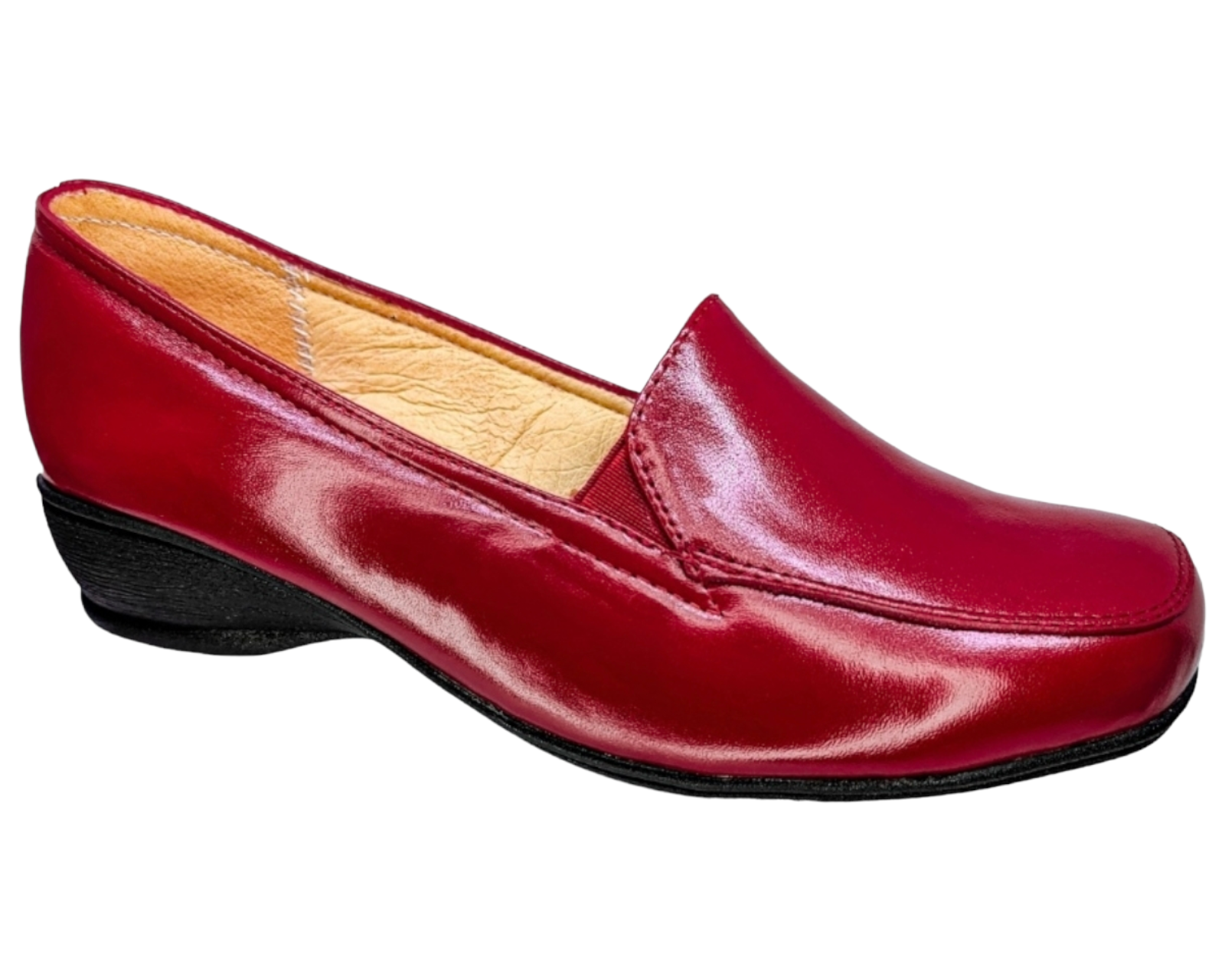 Zapato de Piel de Borrego Enco Footwear Confort R64-1 Rojo